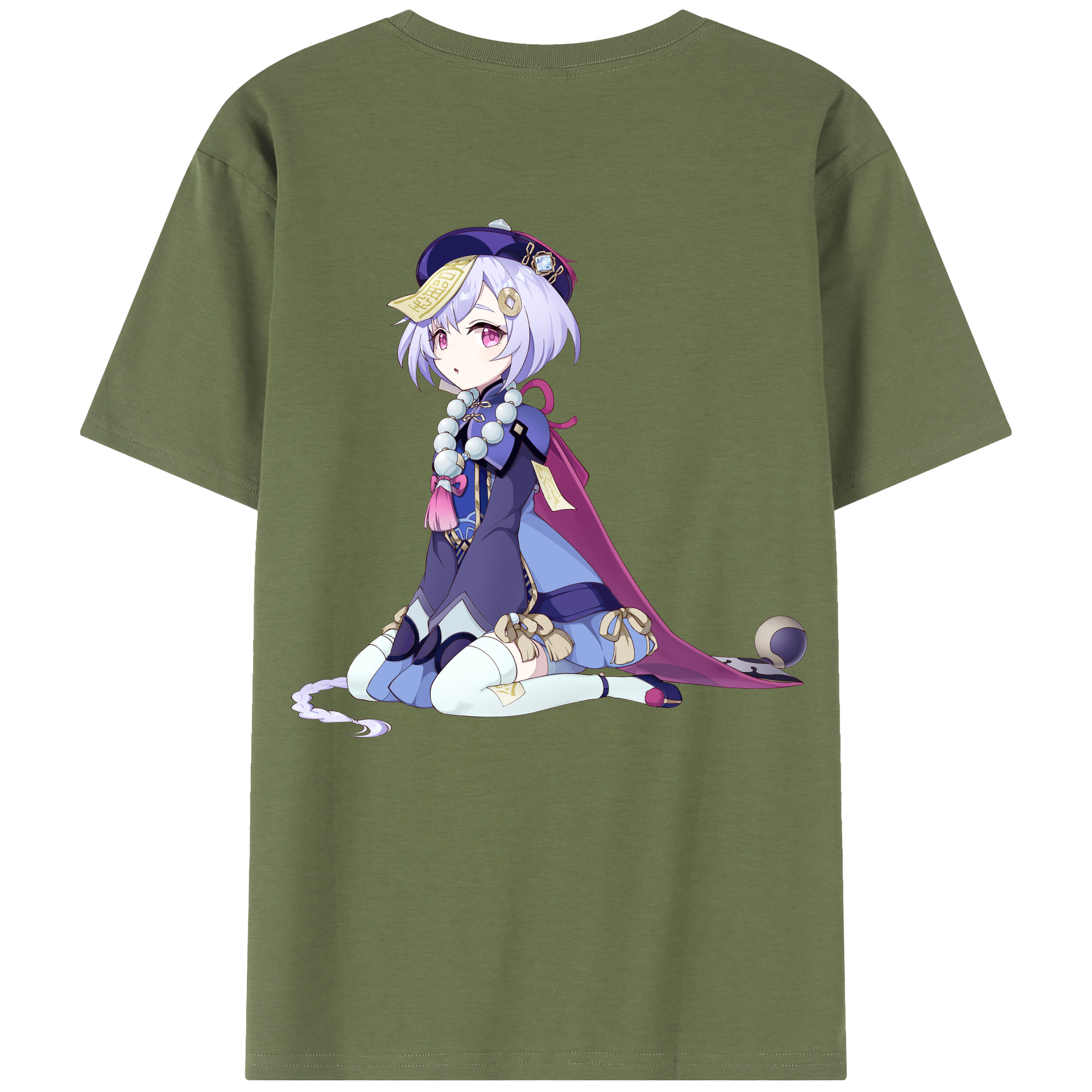 げんし神 七七 なな  genshin Nana 綿100％半袖Tシャツ（背面プリント）